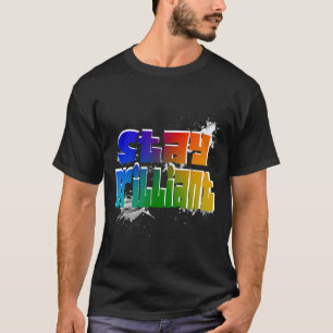 Stay Brilliant, Colourful Graffiti Inspirational T-Shirt