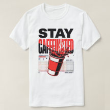 Stay Caffeinated Neon Punk Red Coffee Cup
