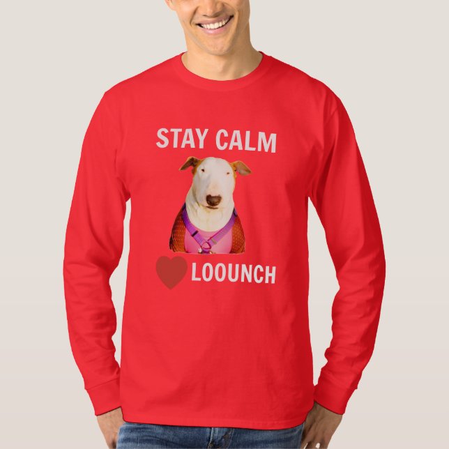 STAY CALM - LOVE LOOUNCH, Men's Long Sleeve Tee (Front)