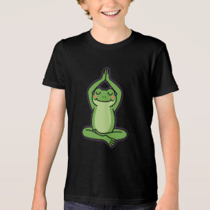 Stay Calm, Stay Froggy – Cute Zen Meditation Frog Tri-Blend Shirt
