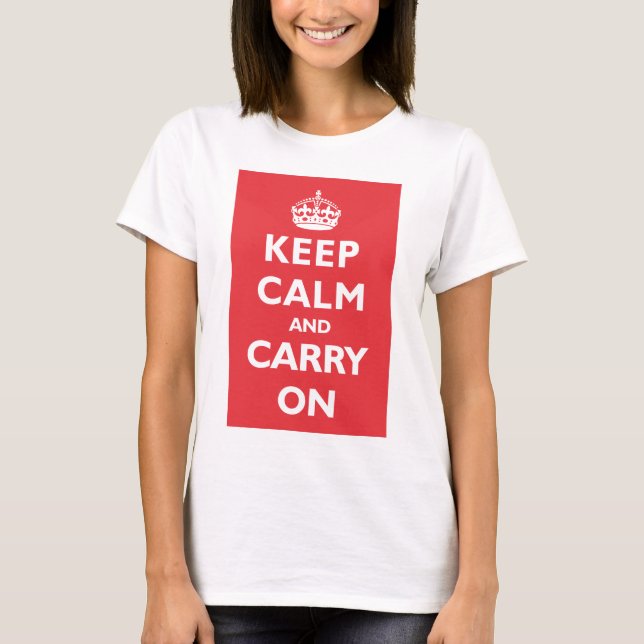 Stay Calm Vest T-Shirt (Front)