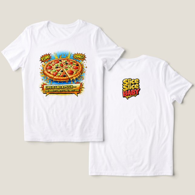 Stay Cheesy Pizza Shirt – Funny Food Quote T-Shirt (Design Front & Back)