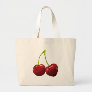 stay cherry large tote bag