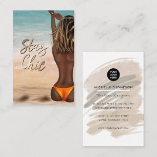 Stay Chic Beach Event Planner Business Card
