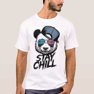 Stay Chill Cool Panda with Shades T-Shirt