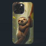 Stay Chill with this Sloth-tastic Cell Phone Case<br><div class="desc">Looking for a phone case that reflects your laid-back lifestyle and love of nature? Look no further than this adorable sloth phone case! Featuring a charming image of a sloth hanging from a branch, this case is perfect for sloth lovers and anyone who appreciates the slower pace of life. Sloths...</div>