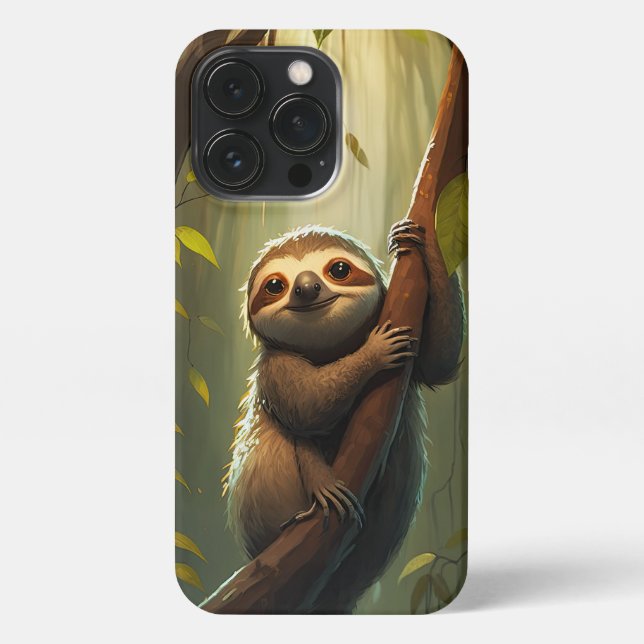 Stay Chill with this Sloth-tastic Cell Phone Case  (Back)