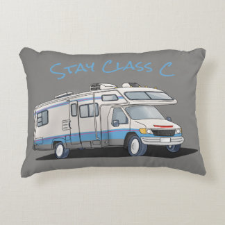 Stay Class C Motorhome Throw Pillow