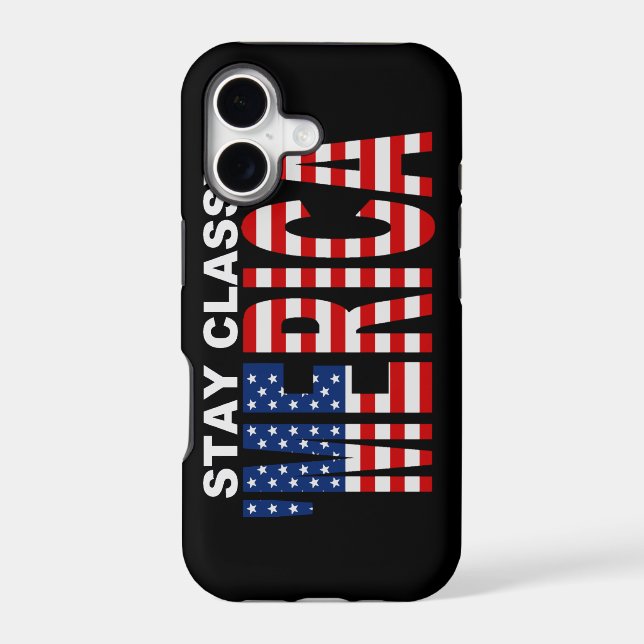 Stay Classy 'MERICA iPhone 5 Case (Back)