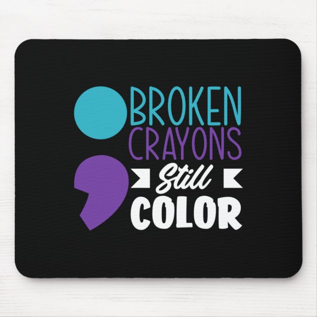 Stay Colourful Prevention Awareness Performance Mouse Pad (Front)