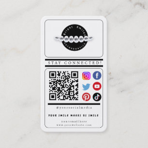Stay Connected Social Media Business Card