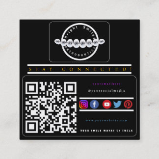 Stay Connected Social Media Business Card