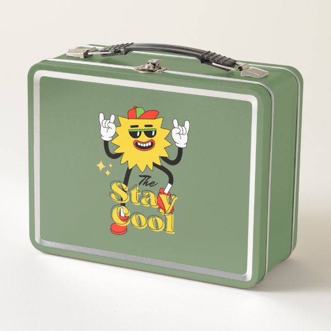 Stay Cool And Have A Fun  Metal Lunch Box (Front)