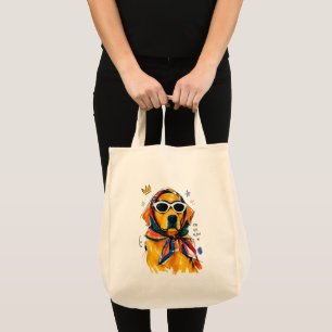 Stay Cool Be Kind Golden Retriever Tote Bag