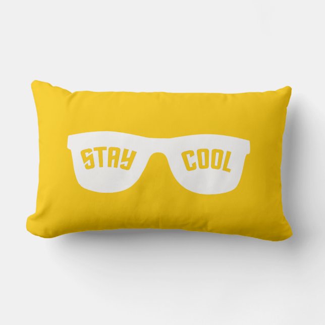 STAY COOL custom throw pillow (Front)