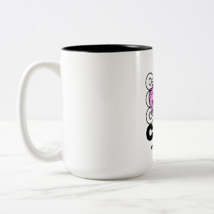Stay Cool Everywhere SVG PNG PDF Pink Dog Sunglass Two-Tone Coffee Mug