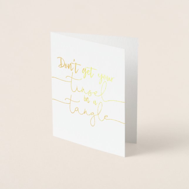 STAY COOL Holiday Card Gold (Front)