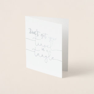 STAY COOL Holiday Card Silver