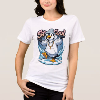 Stay Cool Penguin Art - Chill Winter Tri-Blend Shirt