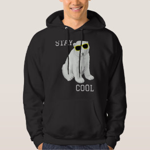 Stay Cool Polar Bear Cute Animals Winter Hoodie