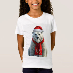 "Stay Cool Polar Bear Kids’ T-Shirt – Fun & Festiv