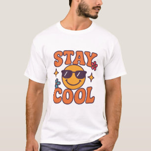 Stay Cool Retro Smiley Face T-Shirt