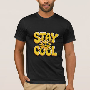 Stay Cool Retro Sun With Sunglasses T-Shirt