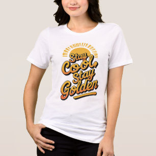 Stay Cool, Stay Golden – Chill Vibes Statement Tri-Blend Shirt