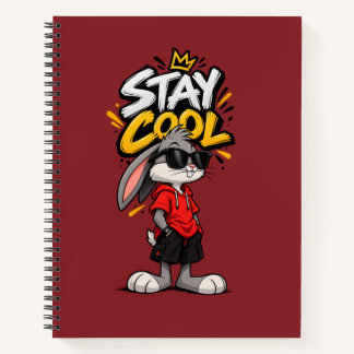 Stay Cool Street Style Rabbit Graphic – Funny Urba Notebook