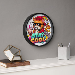Stay Cool Vibes – Chill Cat Streetwear  Clock