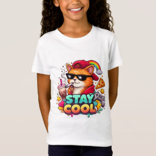 Stay Cool Vibes – Chill Cat Streetwear  T-Shirt