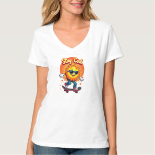 Stay Cool with Skateboarding Sun T-Shirt