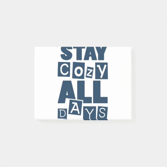 Stay Cosy All Days Post-it Notes (Front)