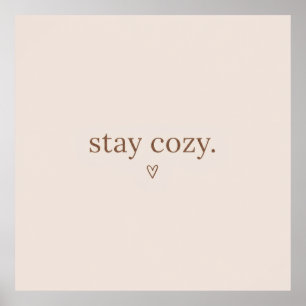 Stay Cosy Poster Wall Art