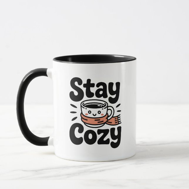 Stay Cozy Cute Coffee Mug (Left)