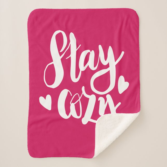 Stay Cozy Sherpa Blanket (Front)