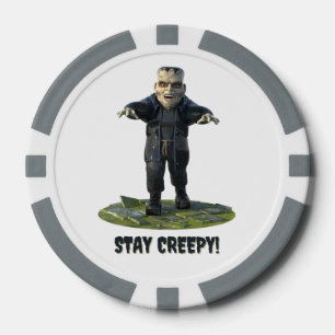 Stay Creepy! Frankenstein's Monster Poker Chips