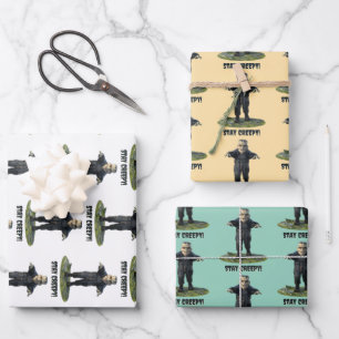 Stay Creepy! Frankenstein's Monster Wrapping Paper Sheet