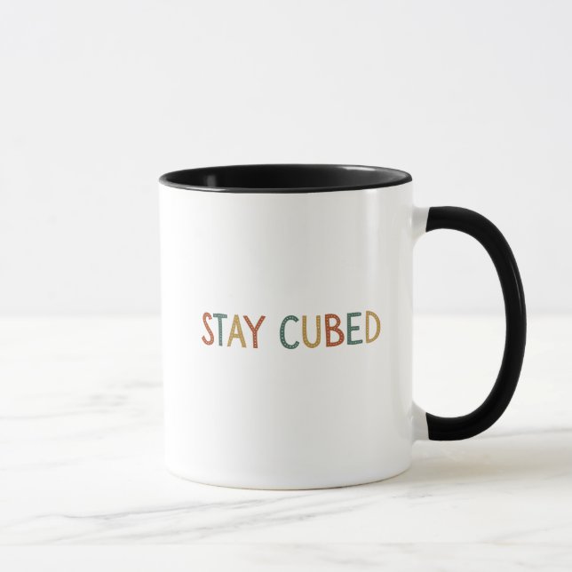 Stay Cubed | Logic Cube Retro Style Puzzle Mug (Right)