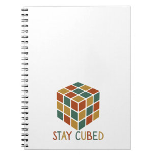 Stay Cubed Logic Cube Retro Style Puzzle Notebook