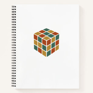 Stay Cubed   Retro Rubik’s Cube Retro Style Puzzle Notebook