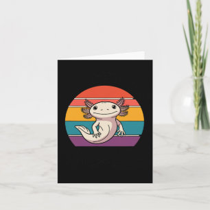 Stay Curious Axolotl Retro Cute Animal Lovers Card