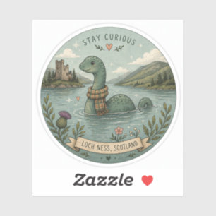 Stay Curious Cosy Cryptid Nessie Loch Ness Monster