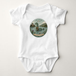 Stay Curious Cosy Cryptid Nessie Loch Ness Monster Baby Bodysuit