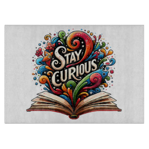 Stay Curious Cutting Board