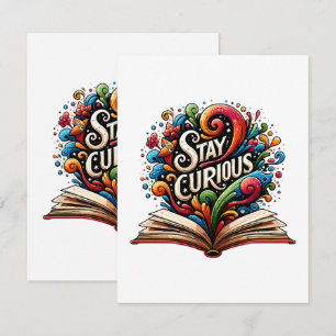 Stay Curious Enclosure Card