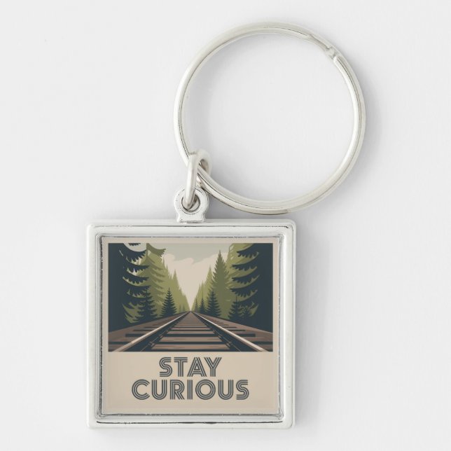 Stay Curious Key Ring (Front)