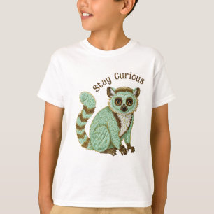 Stay Curious Lemur Tee