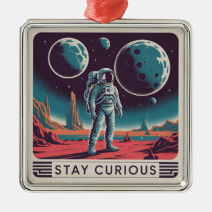Stay Curious Metal Tree Decoration