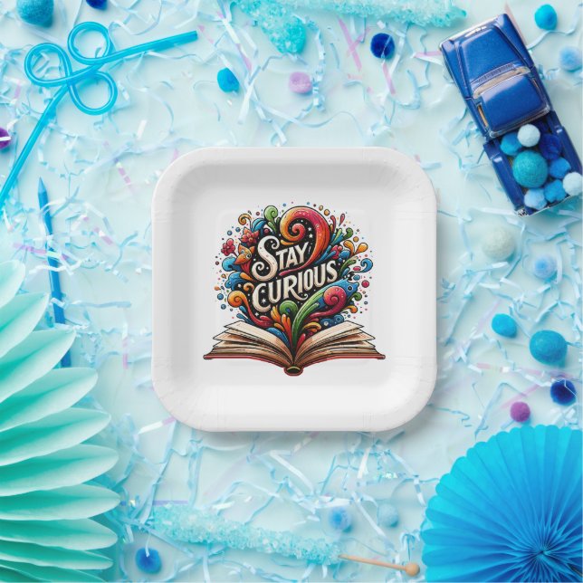 Stay Curious Paper Plate (Party)